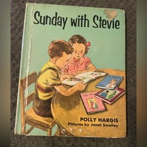 Vintage Children's Book 'Sunday with Stevie' antique books